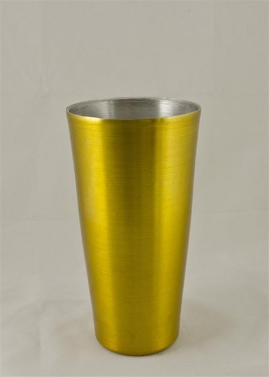 Boston Shaker, Gold. 24 oz. - Click Image to Close