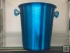 Aluminum Ice Bucket - Blue complete with handles