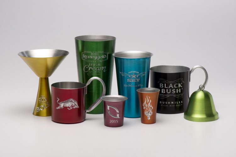 Aluminum Drinkware Aluminumized Colour - Click Image to Close