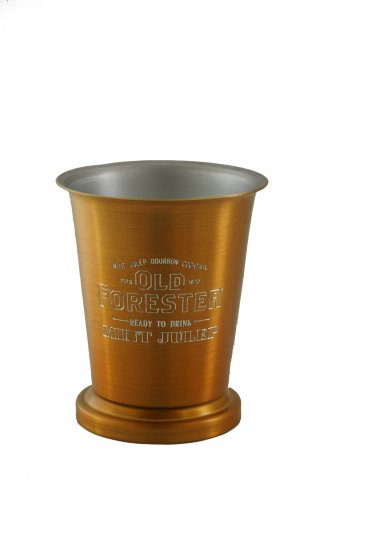 Mint Julep Cup, Orange. 8 oz. - Click Image to Close